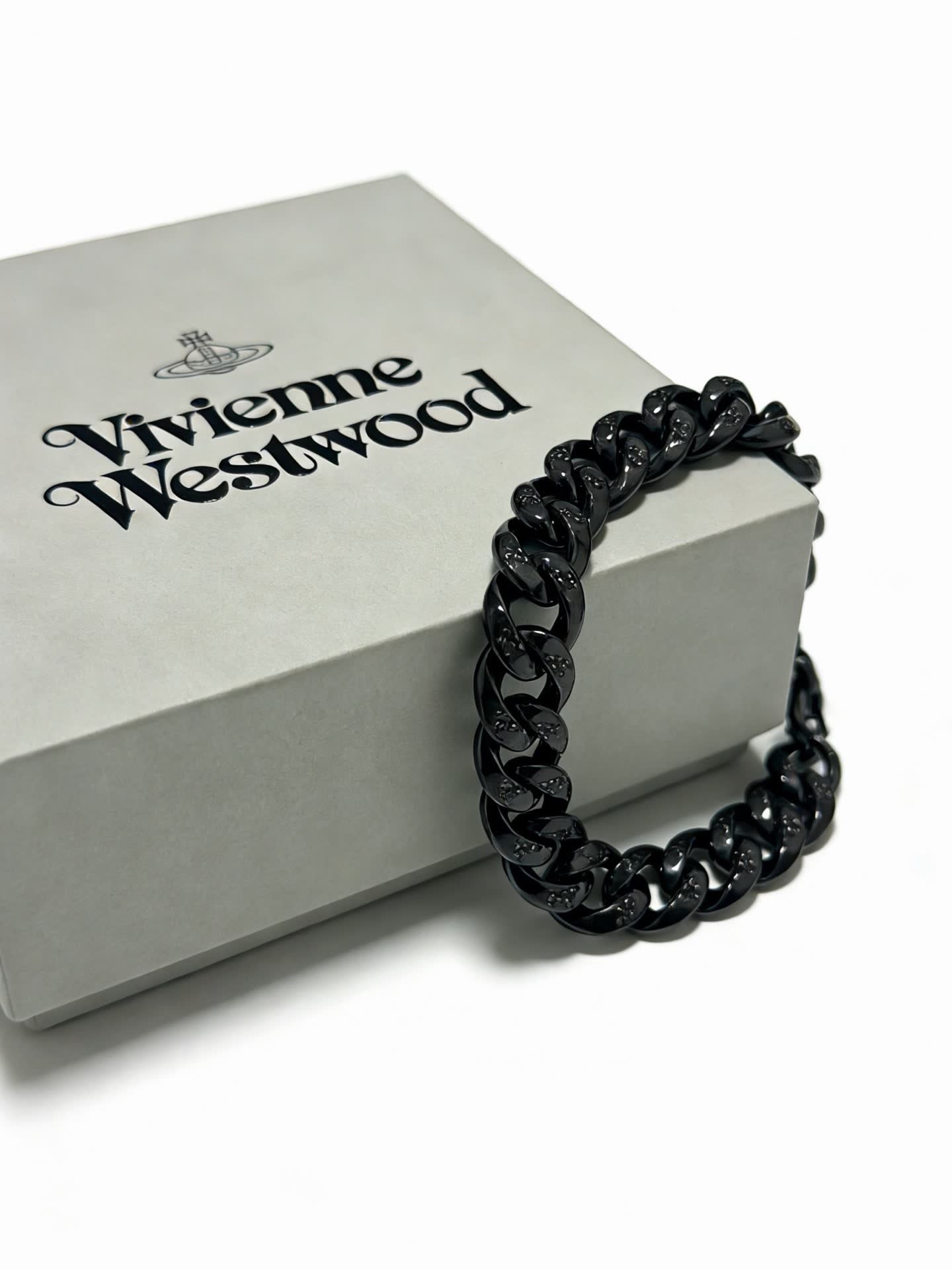 Vivienne Westwood Black Chain Bracelet